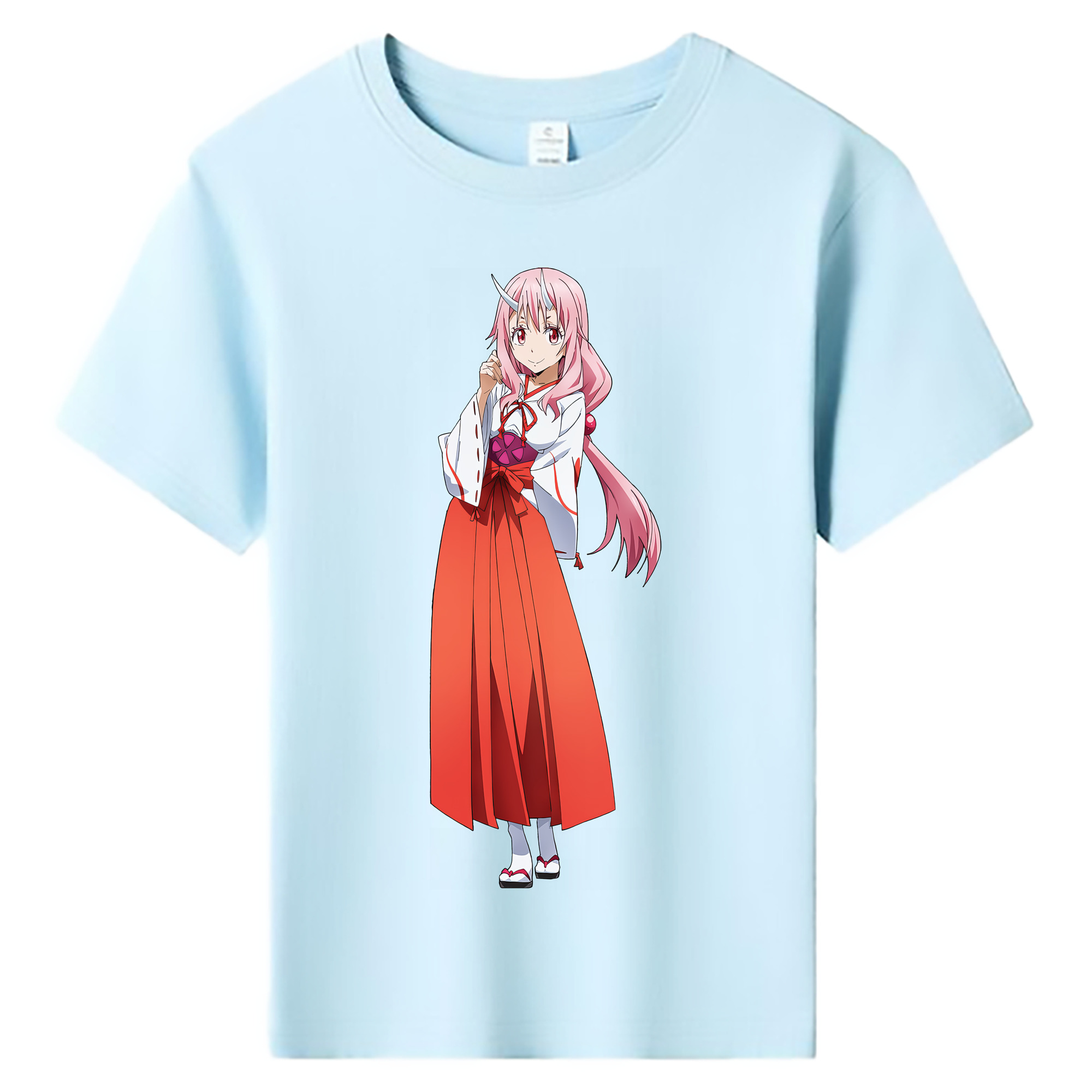 （画像用） 転スラ Regarding Reincarnated to Slime 綿100％キッズTシャツ（フロントプリント）